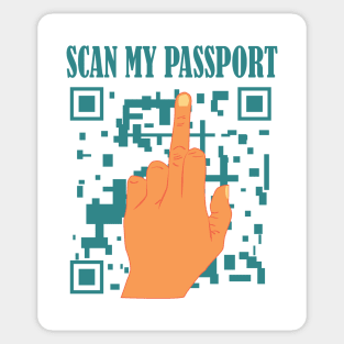 You can scan my passport right now Sticker